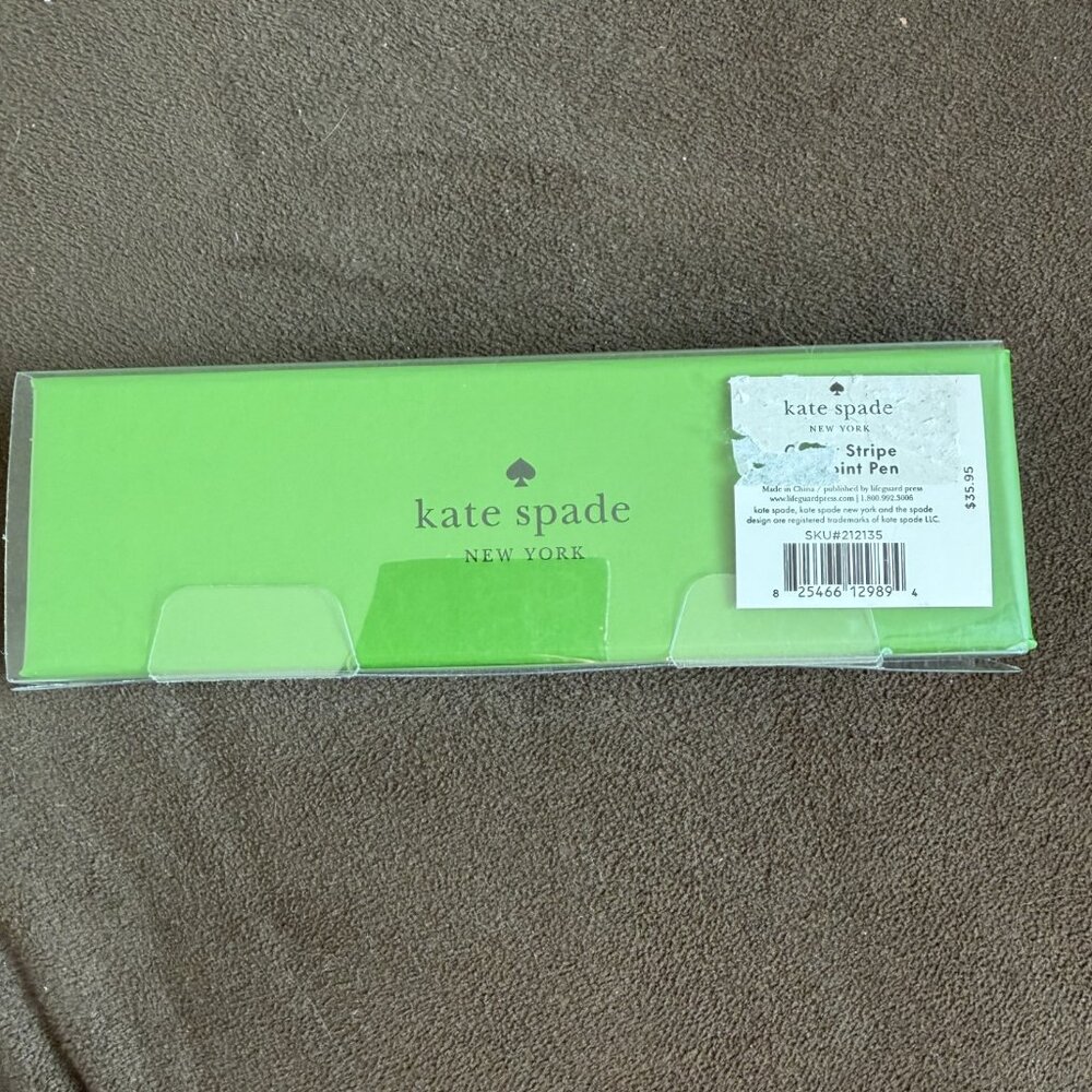 Kate Spade Candy Stripe Ballpoint Pen w/ Box - Picture 4 of 4